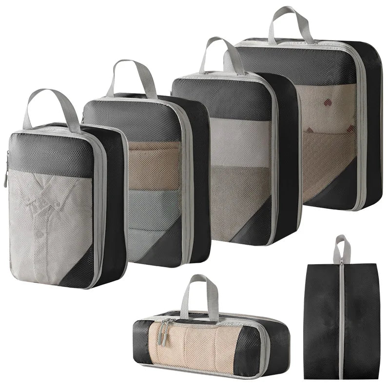 Luggage Packing Cubes – Expandable Compression Organizers for Suitcases & Trips