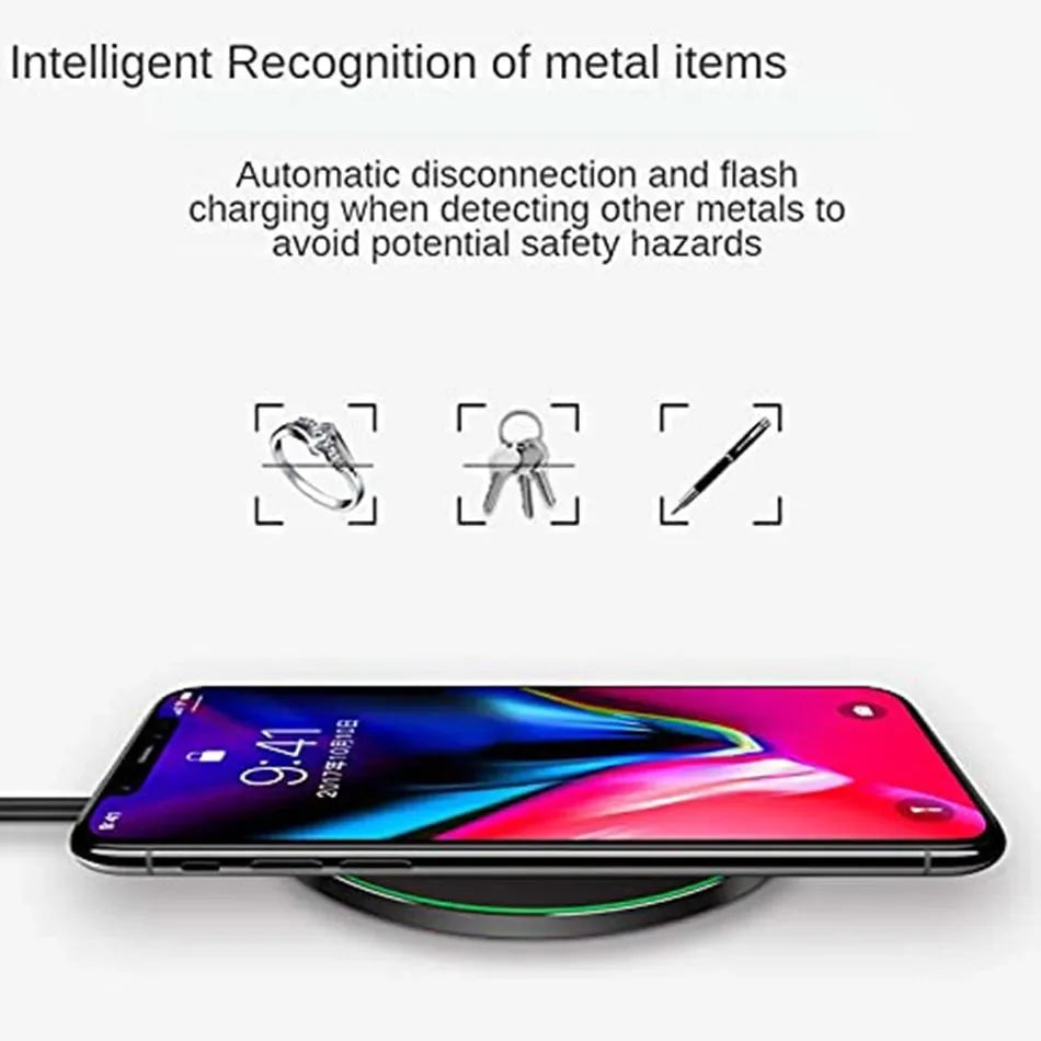 100W – Fast Wireless Charging Pad Station for iPhone & Android Devices