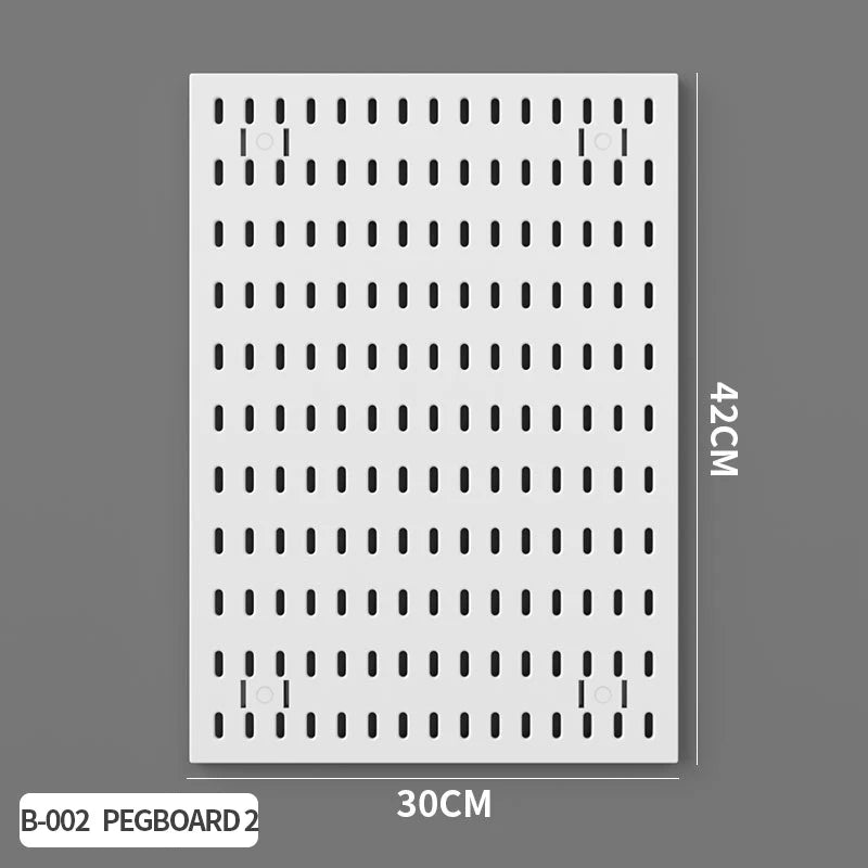 Pegboard Wall Display Kit – Modular Punch-Free Panels for Craft Room & Office Storage