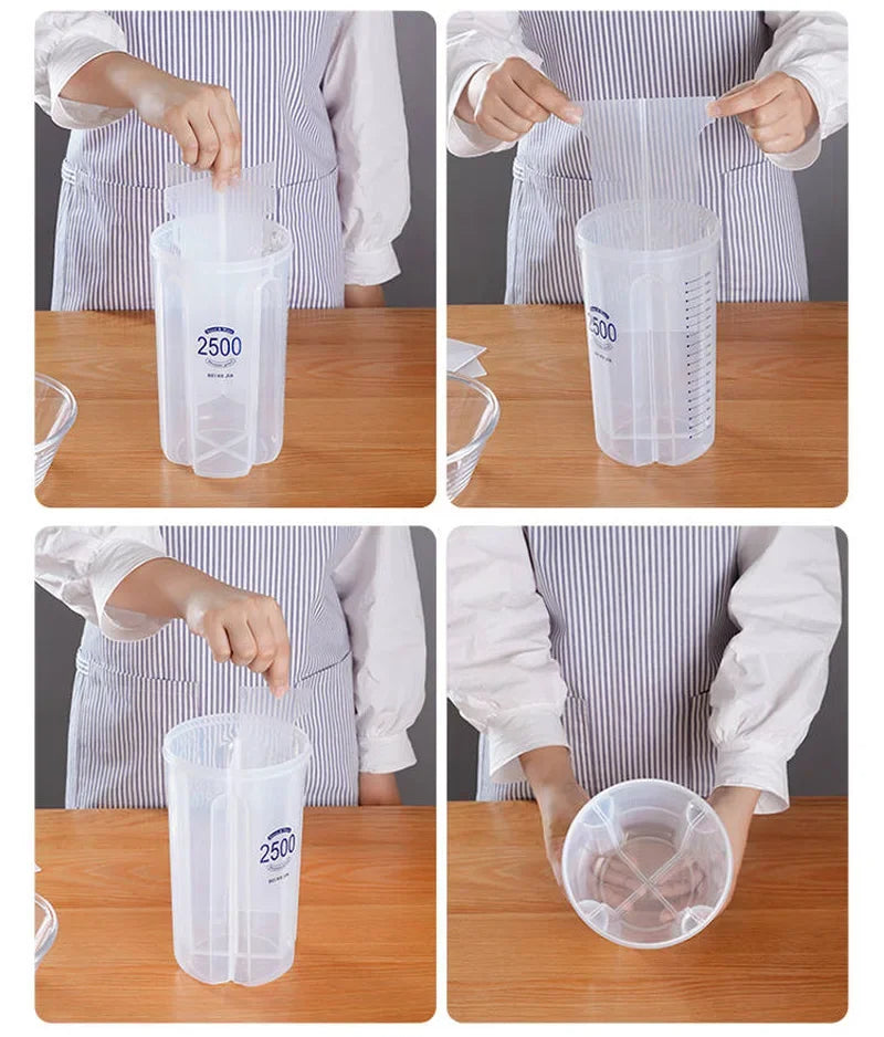 Grain Storage Box – Large-Capacity Multi-Grid Container with Moisture-Proof Sealed Lid