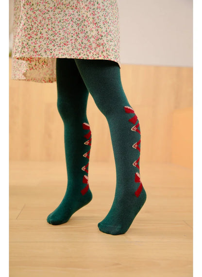 Soft Cotton Princess Bowknot Tights