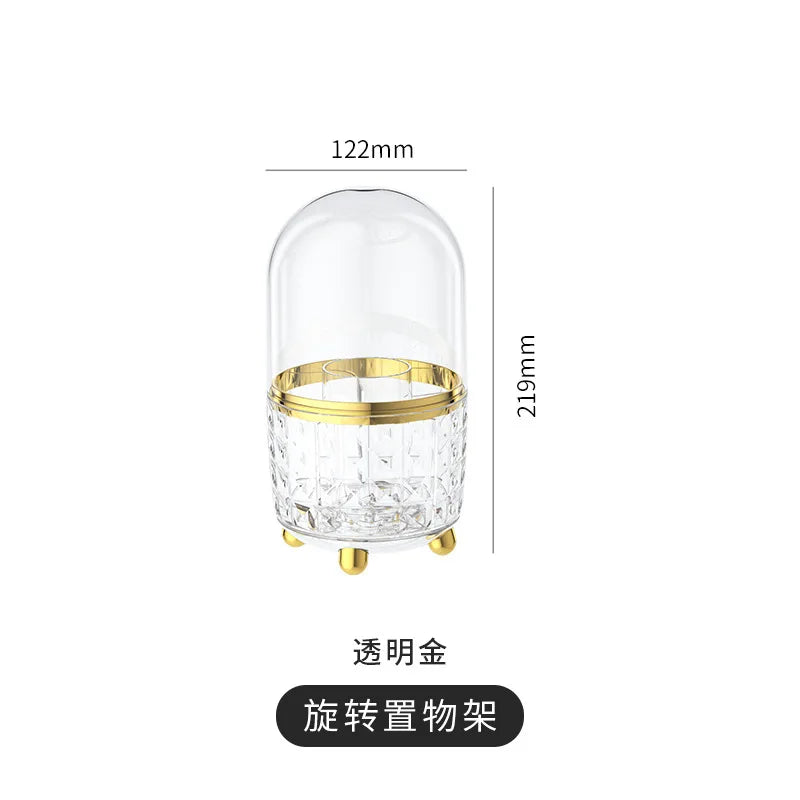 360-degree Rotating Makeup Stand for Cosmetics Storage