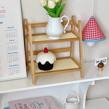 Multi-Tiers Wooden Storage Shelf