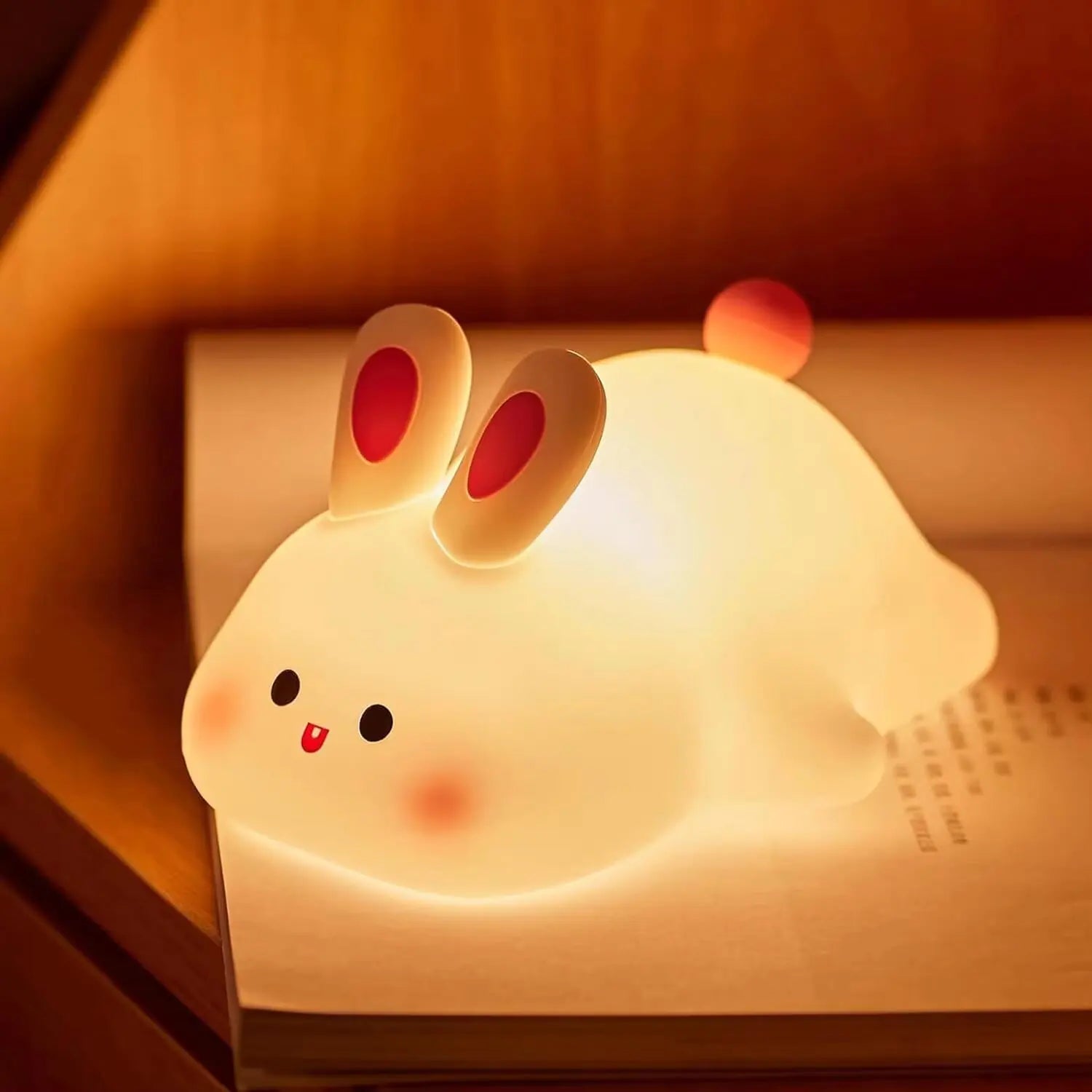 Silicone Bunny Night Light – Touch Sensor Lamp for Kids, Babies & Nursery Decor