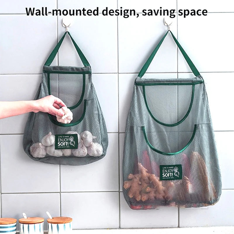 Fruit Vegetable Breathable Mesh Hanging Bags