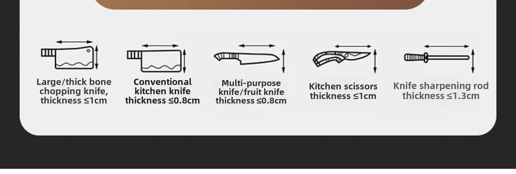Kitchen Knife Holder – Countertop Storage Rack with Drain Tray & Multi-Function Organizer