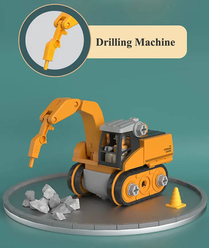 Kids Engineering Vehicle Electric Drill Tool Toys