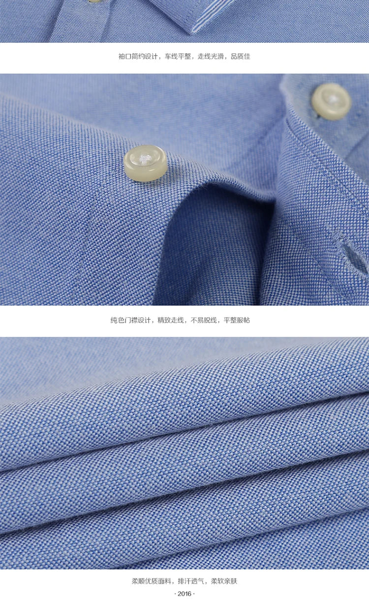 Cotton long-sleeve shirts for men