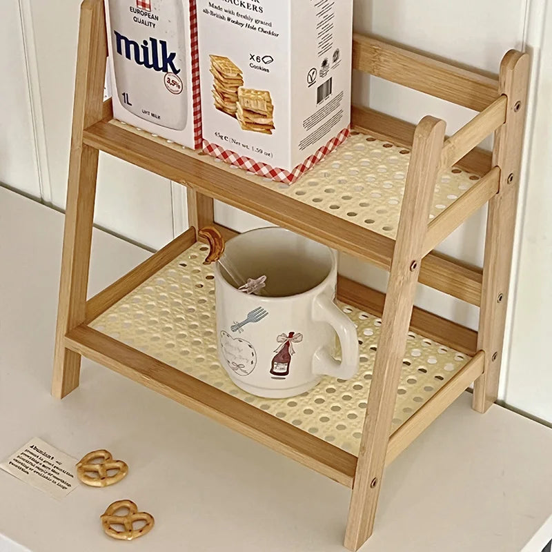 Multi-Tiers Wooden Storage Shelf