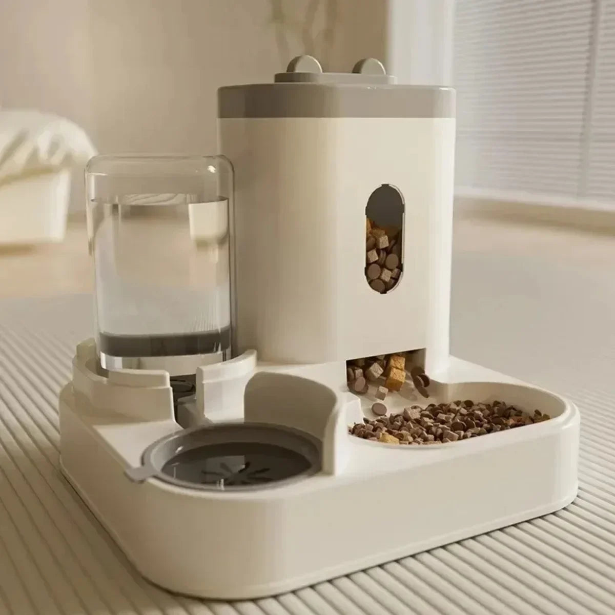 Automatic Feeder & Water Fountain – Large Capacity Food Dispenser for Dogs & Cats
