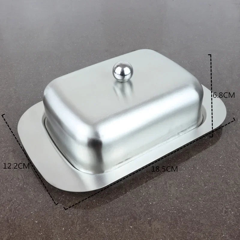 Stainless Steel Butter Dish with Lid