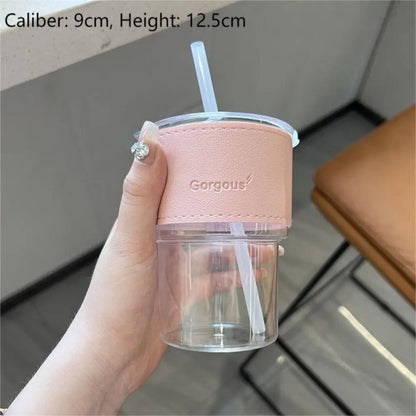 Straw Cup with Lid