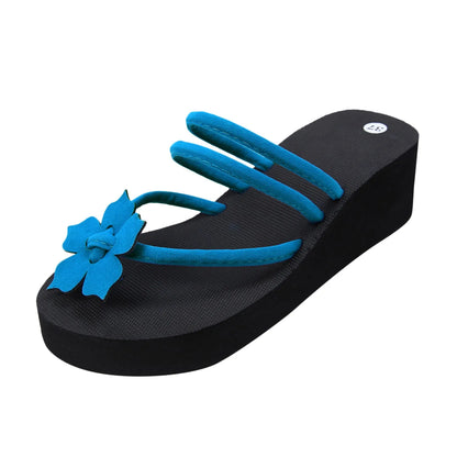 Bohemia Casual Flower Slip On Flat Sandals
