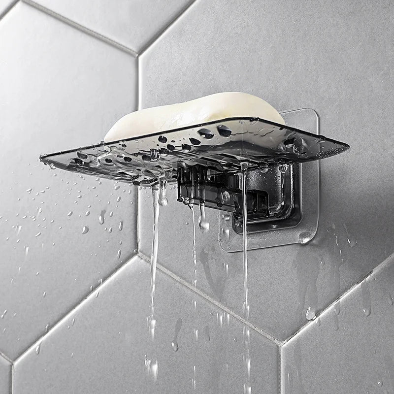 Soap Rack Mounted Self Adhesive Double Layer Holder