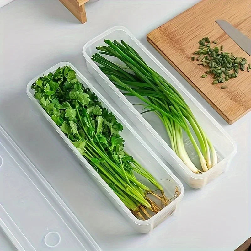 Multi-Pack Food Storage Containers – 2/4pcs Fresh-Keeping Boxes with Lids for Fridge & Kitchen