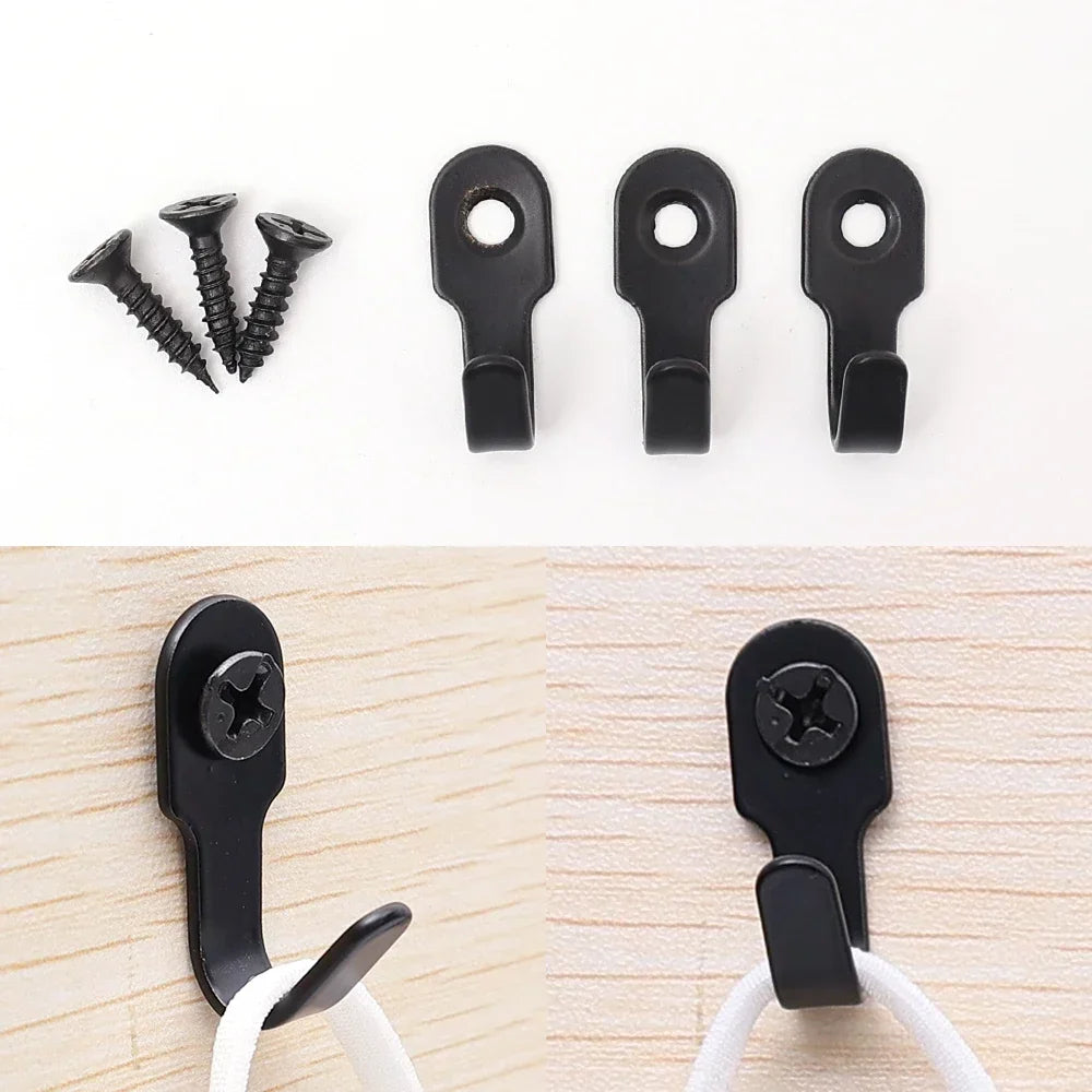 Mini Stainless Steel Hook with Screw