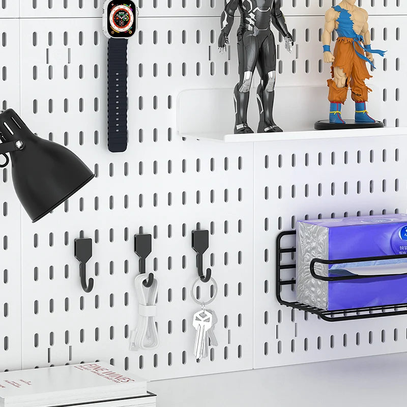 Pegboard Wall Display Kit – Modular Punch-Free Panels for Craft Room & Office Storage