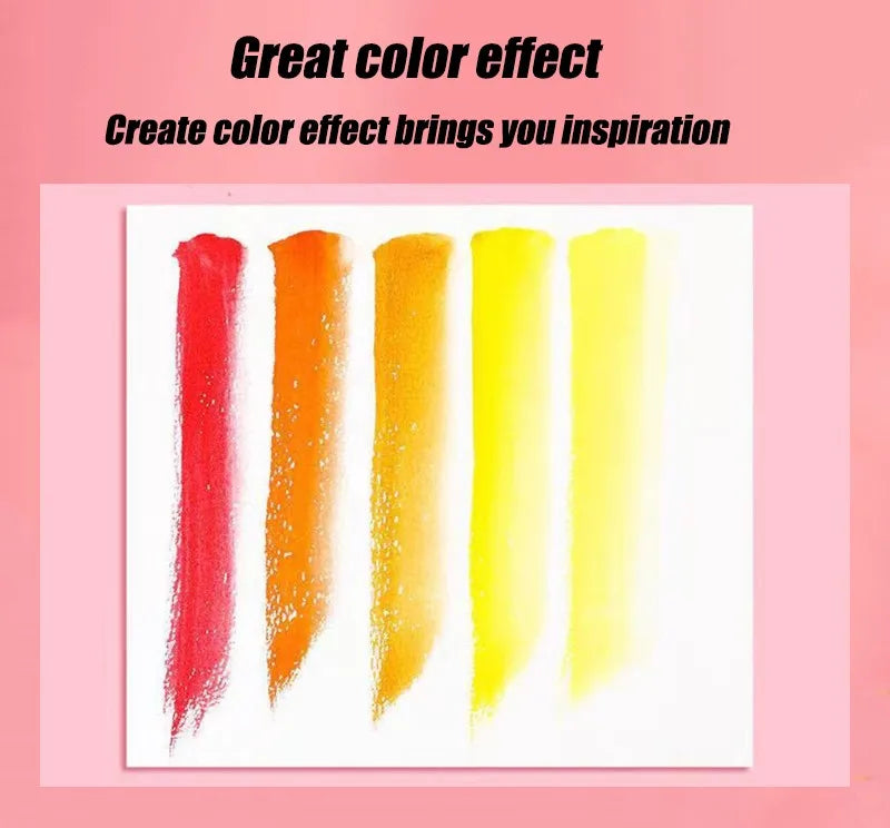 Watercolor Set with 48 colors and Brush & Paper Supplies