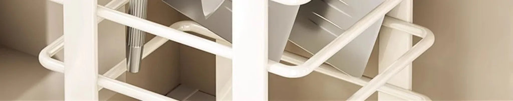 Kitchen Knife Holder – Countertop Storage Rack with Drain Tray & Multi-Function Organizer