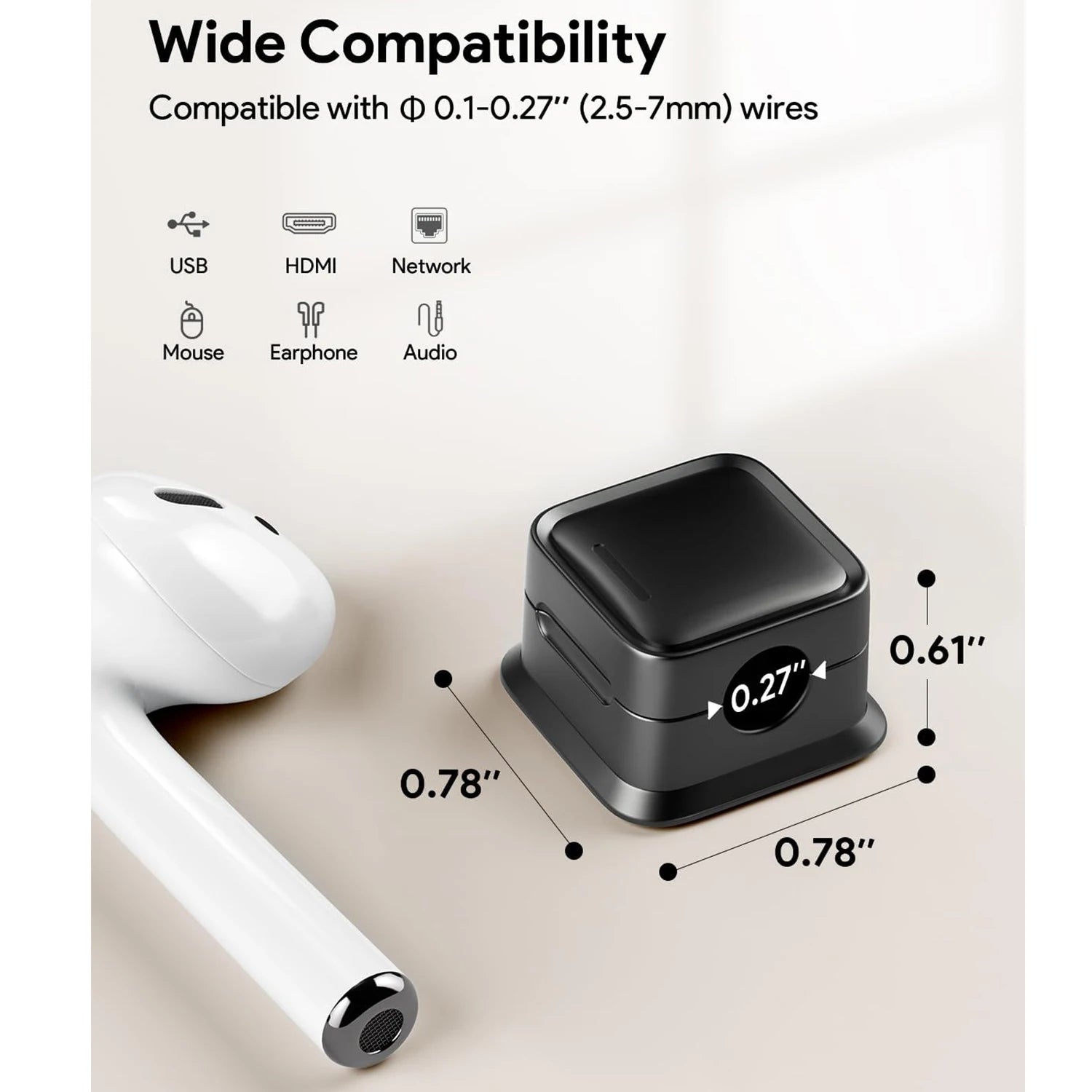 Magnetic Cable Organizer – Compact Cord Holder Clips for Desk & Appliances
