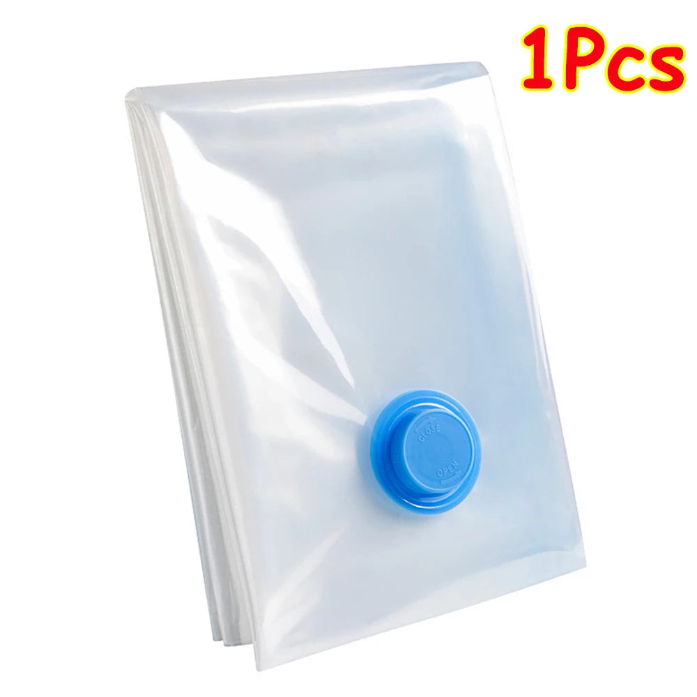Vacuum Storage Bags – Clear Reusable Compression Set with Hand Pump