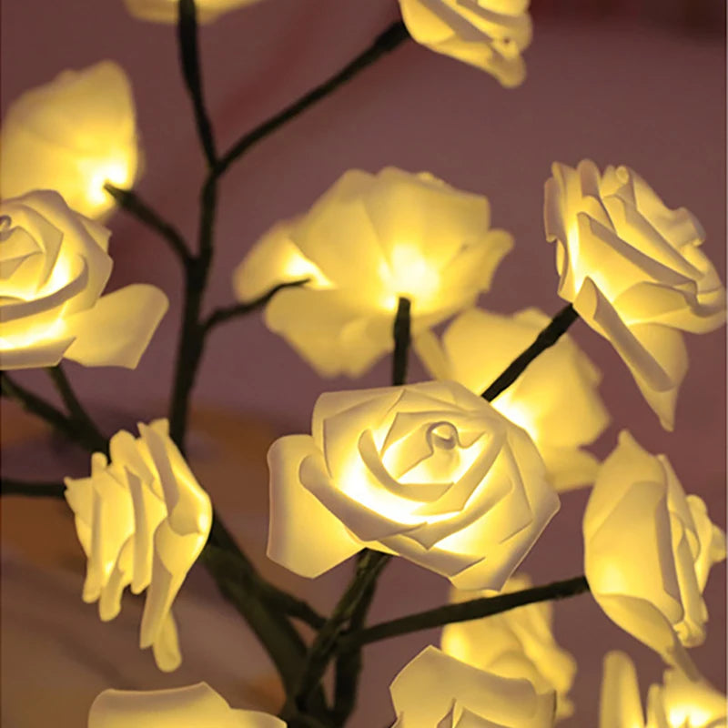 LED Rose Lamp – Elegant USB Flower Light for Ambient Home Styling