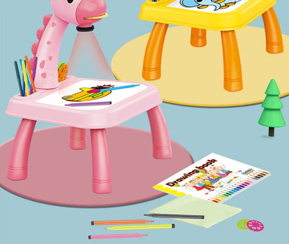 led drawing projectable painting set table