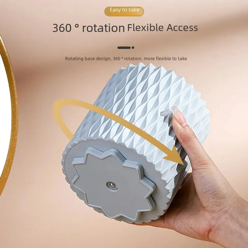 360° Rotating Makeup Brushes Holder