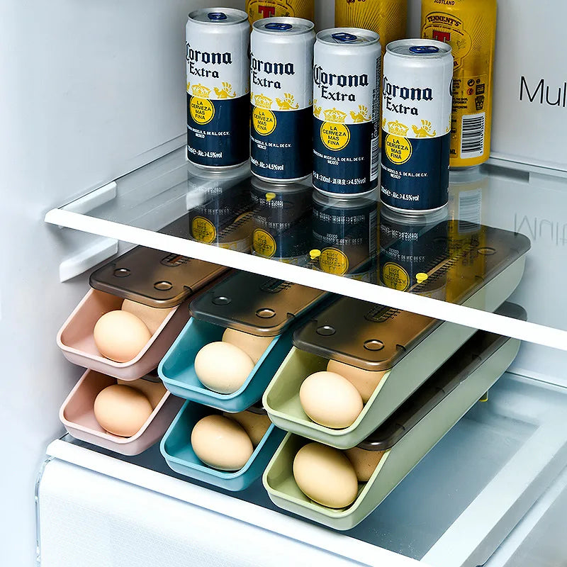 Automatic Rolling Egg Storage Box