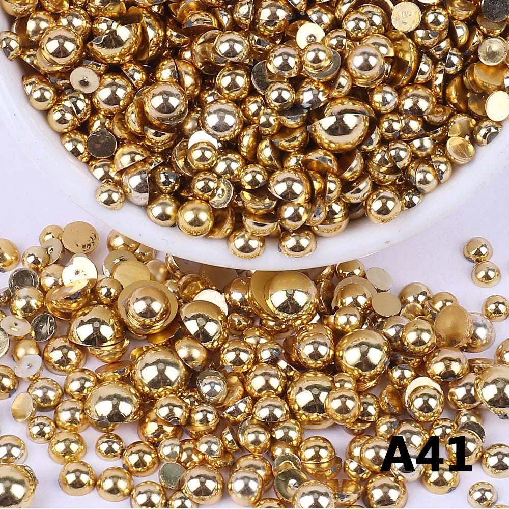 Random Mix  Beads Imitation Pearl