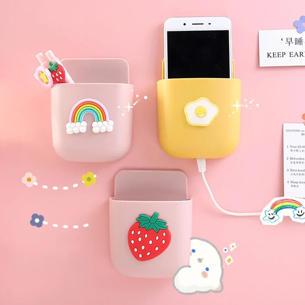 StickieBox Organizer – Cute Self-Adhesive Holder for Pens, Phones & Remotes