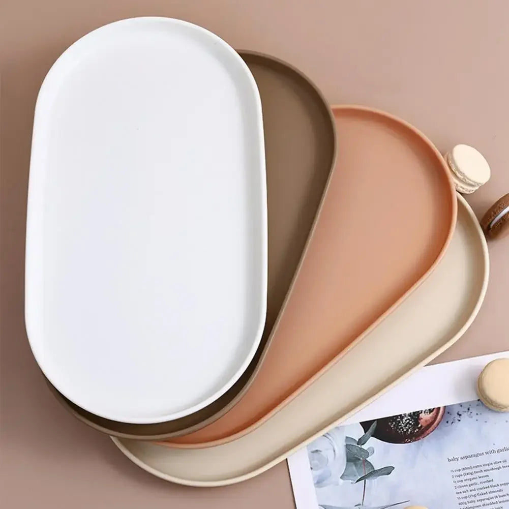 Fruit Plate Dessert Stackable Oval Tray