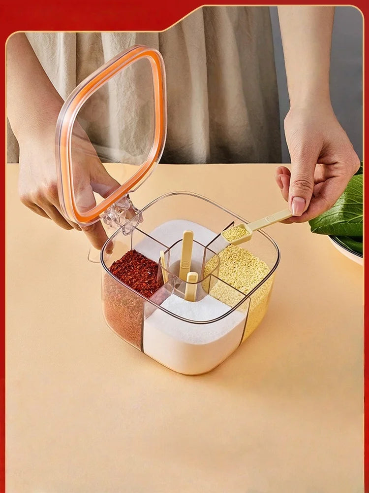 Spice Organizer, Multi-Compartment Seasoning Jar Organizer