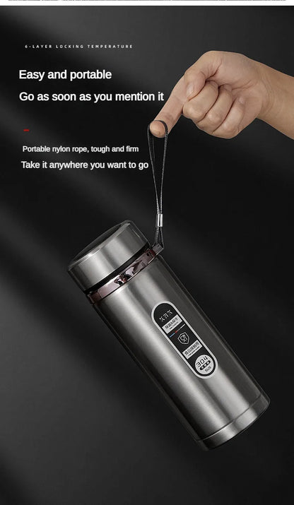 Stainless Steel Thermos Bottle with LED Temperature Display