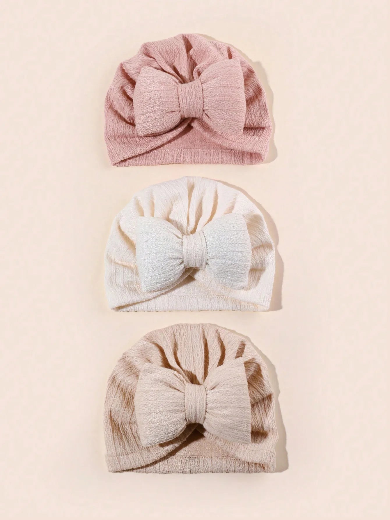 Lovely Bowknot Soft Knitted Baby Beanies