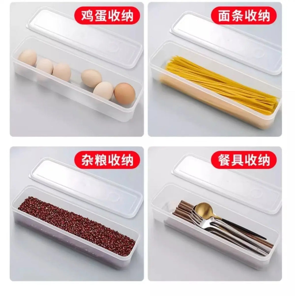 Multi-Pack Food Storage Containers – 2/4pcs Fresh-Keeping Boxes with Lids for Fridge & Kitchen