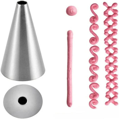Round Nozzle Stainless Steel Piping Tips