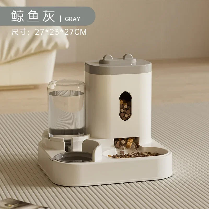 Automatic Feeder & Water Fountain – Large Capacity Food Dispenser for Dogs & Cats