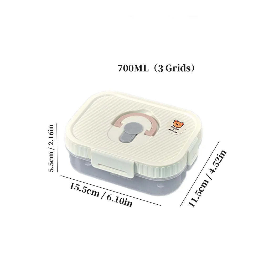 Multi-Grid Ingredient Storage – Plastic Sealed Box for Kitchen & Fridge Use