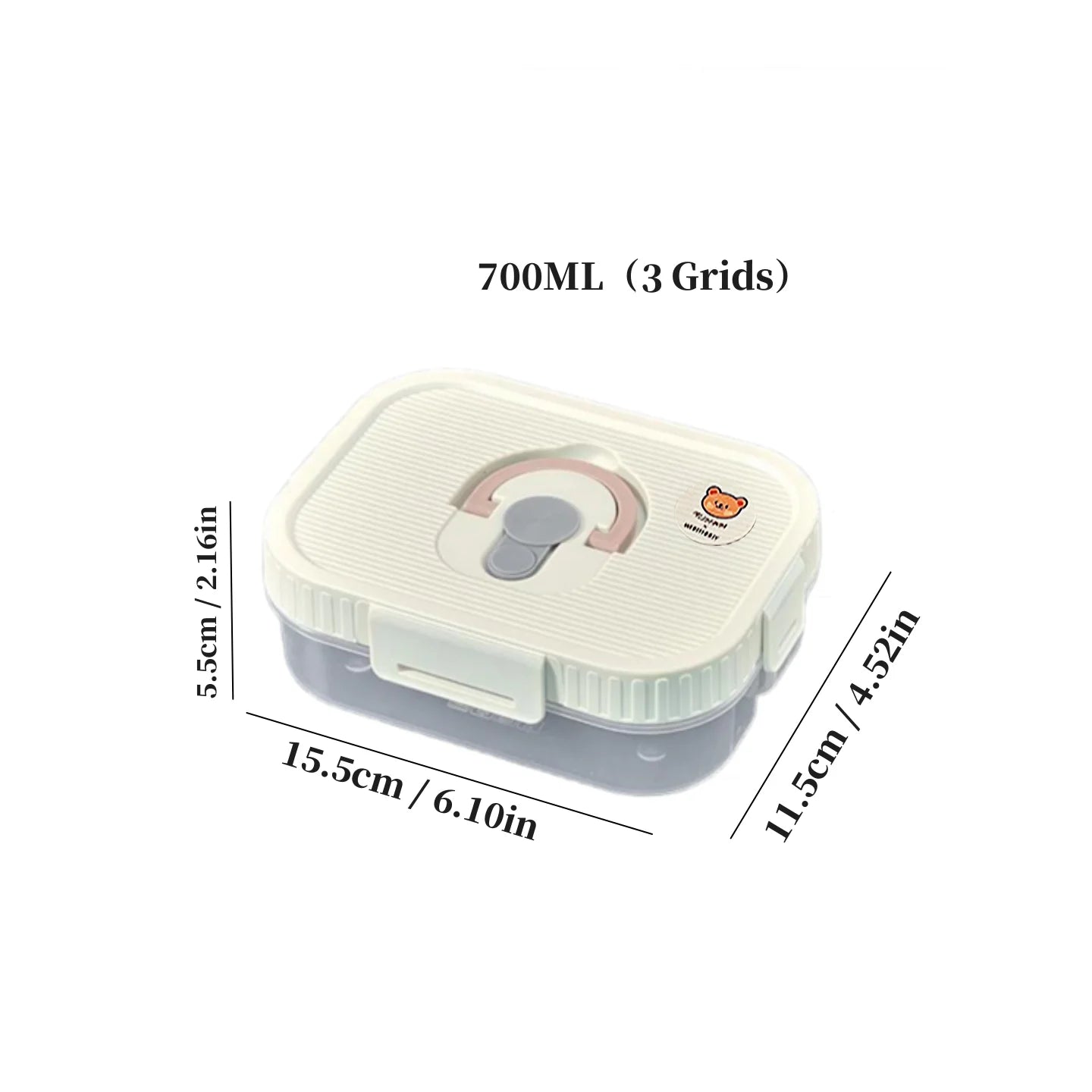 Multi-Grid Ingredient Storage – Plastic Sealed Box for Kitchen & Fridge Use