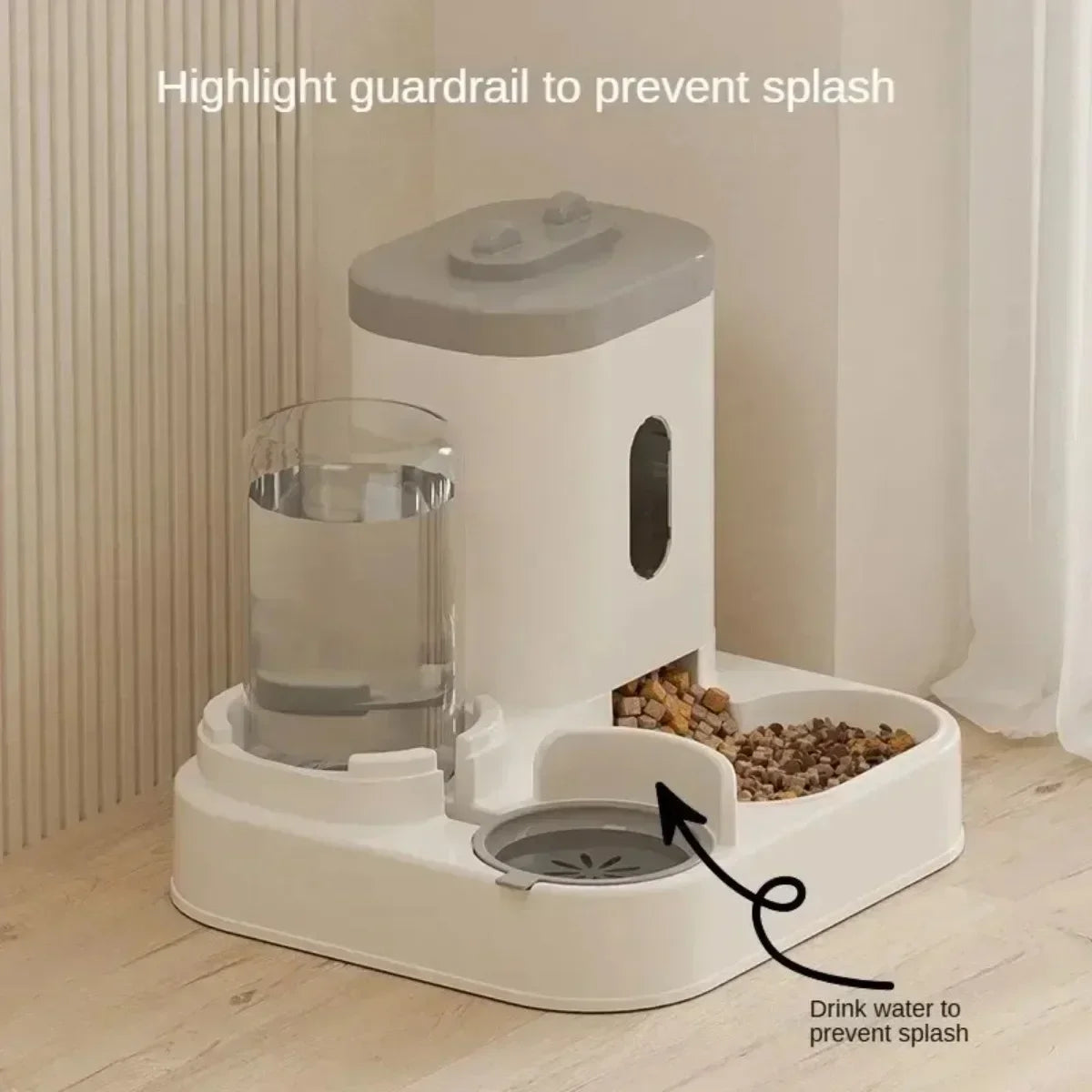Automatic Feeder & Water Fountain – Large Capacity Food Dispenser for Dogs & Cats