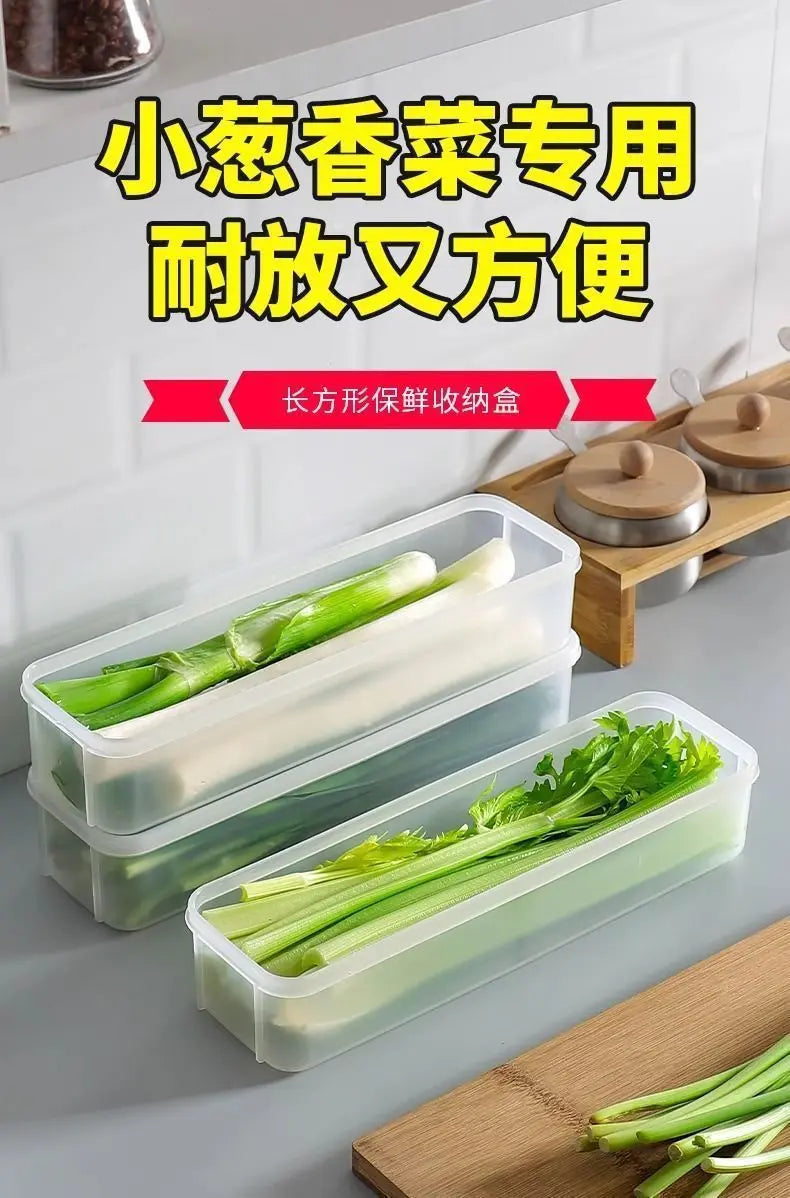 Multi-Pack Food Storage Containers – 2/4pcs Fresh-Keeping Boxes with Lids for Fridge & Kitchen