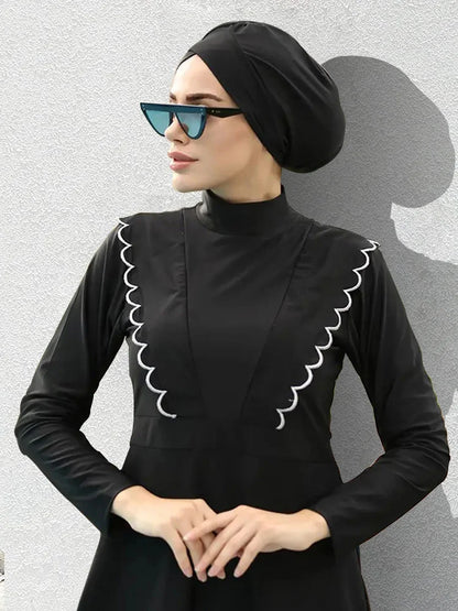 3PCS  Modest Swimsuit