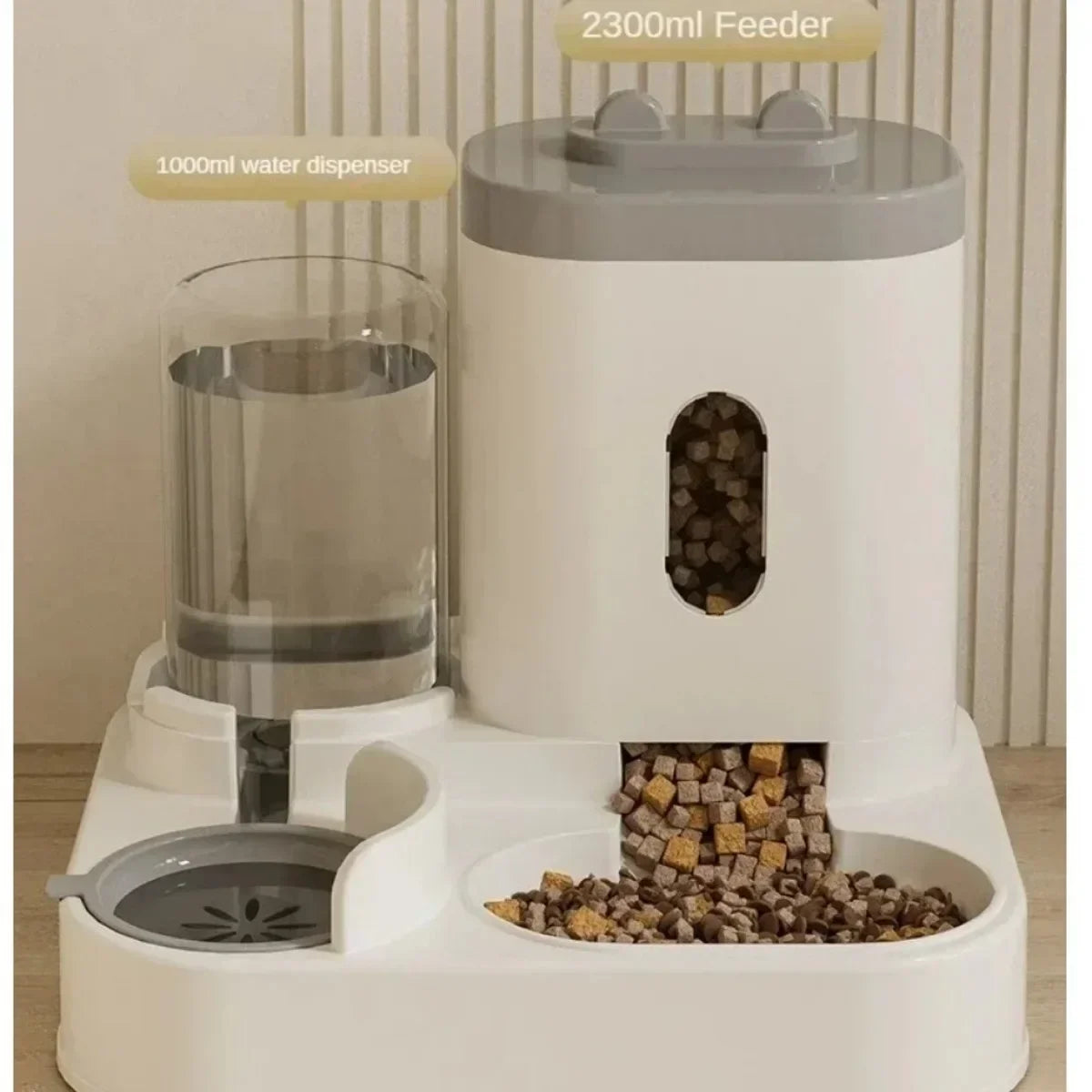 Automatic Feeder & Water Fountain – Large Capacity Food Dispenser for Dogs & Cats