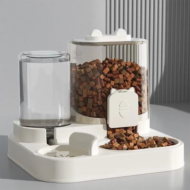 Automatic Feeder & Water Fountain – Large Capacity Food Dispenser for Dogs & Cats