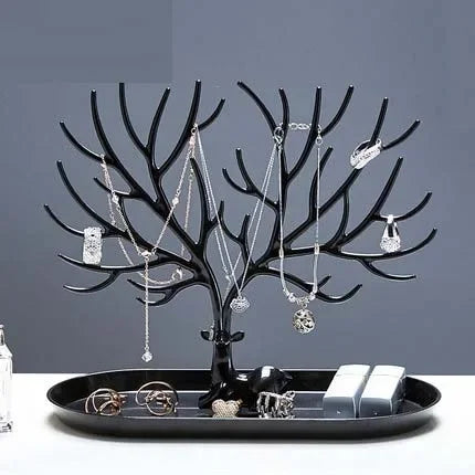 Jewelry Organizer Stand – Deer Antler Tray for Rings, Necklaces & Earrings