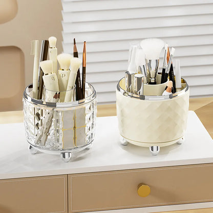 360-degree Rotating Makeup Stand for Cosmetics Storage