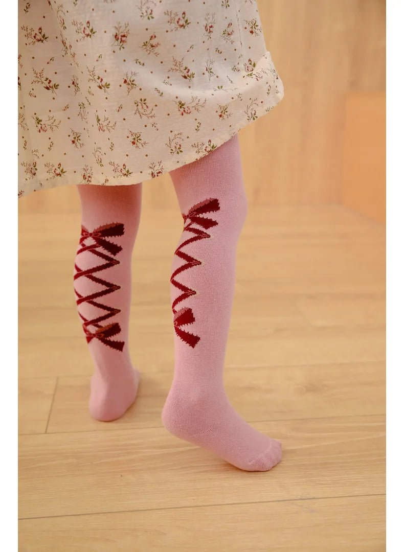 Soft Cotton Princess Bowknot Tights