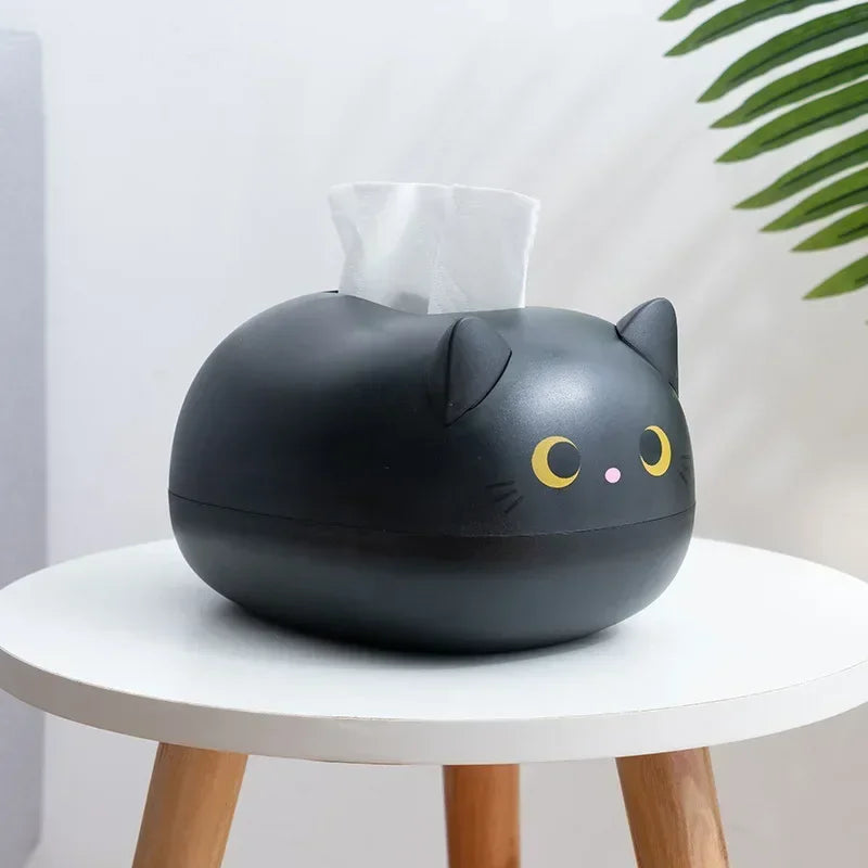 Cat Tissue Box – Cute Napkin Storage Holder for Living Room, Kitchen & Bathroom