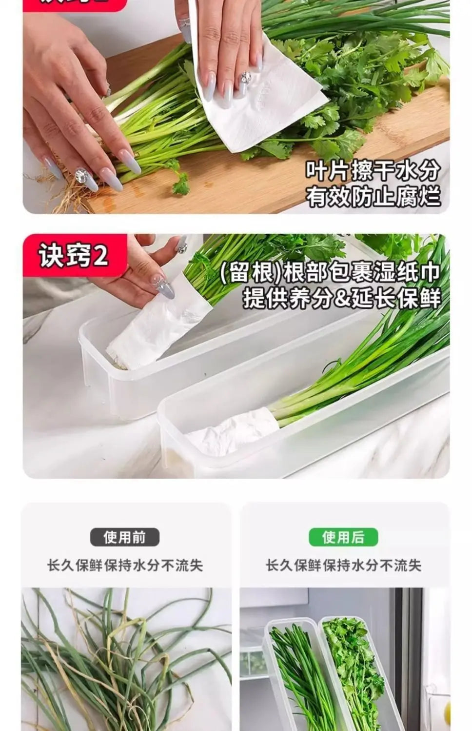 Multi-Pack Food Storage Containers – 2/4pcs Fresh-Keeping Boxes with Lids for Fridge & Kitchen